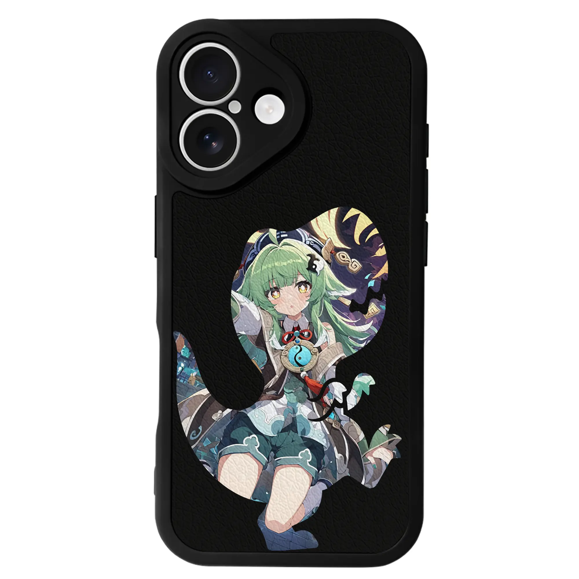 崩壊：スターレイル グッズ フォフォ - IPhone 16シリーズ対応 ・ シリコンスマホケース ・ レザー調 ・ 高精度フィット ・ 耐衝撃 ・ ワイヤレス充電対応 ・ 精密カット